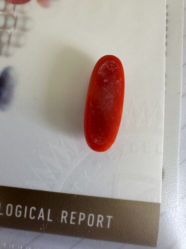 Wonderful Ox Blood 12.43ct Coral Cabochon