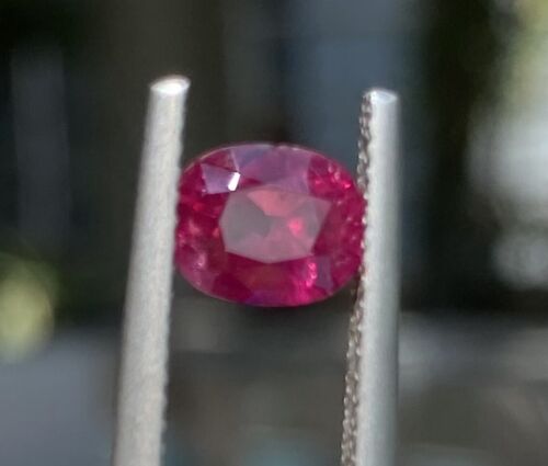 A Superb Unheated 1.27ct Burma Pigeon’s Blood Vivid Red Ruby Lotus C