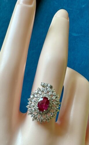 A Beautiful  Unheated 1.00ct Burma Pigeon’s Blood Ruby Pendant AIGS