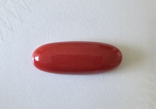 Wonderful Ox Blood 12.43ct Coral Cabochon