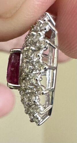 A Beautiful  Unheated 1.00ct Burma Pigeon’s Blood Ruby Pendant AIGS