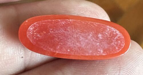 Wonderful Ox Blood 12.43ct Coral Cabochon