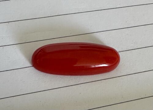 Wonderful Ox Blood 12.43ct Coral Cabochon