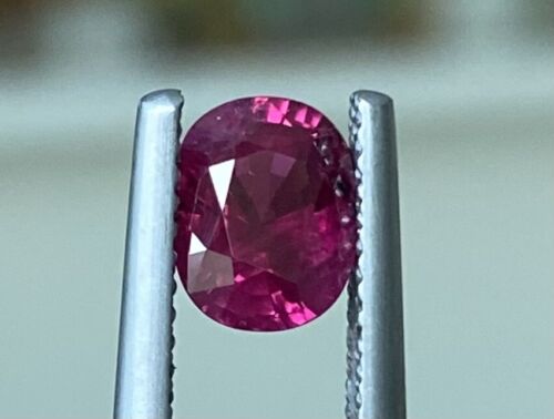 A Superb Unheated 1.27ct Burma Pigeon’s Blood Vivid Red Ruby Lotus C