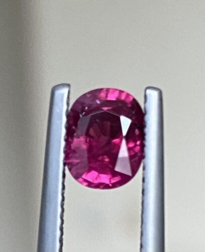A Superb Unheated 1.27ct Burma Pigeon’s Blood Vivid Red Ruby Lotus C