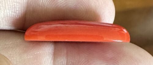 Wonderful Ox Blood 12.43ct Coral Cabochon