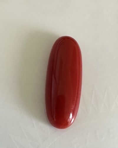 Wonderful Ox Blood 12.43ct Coral Cabochon