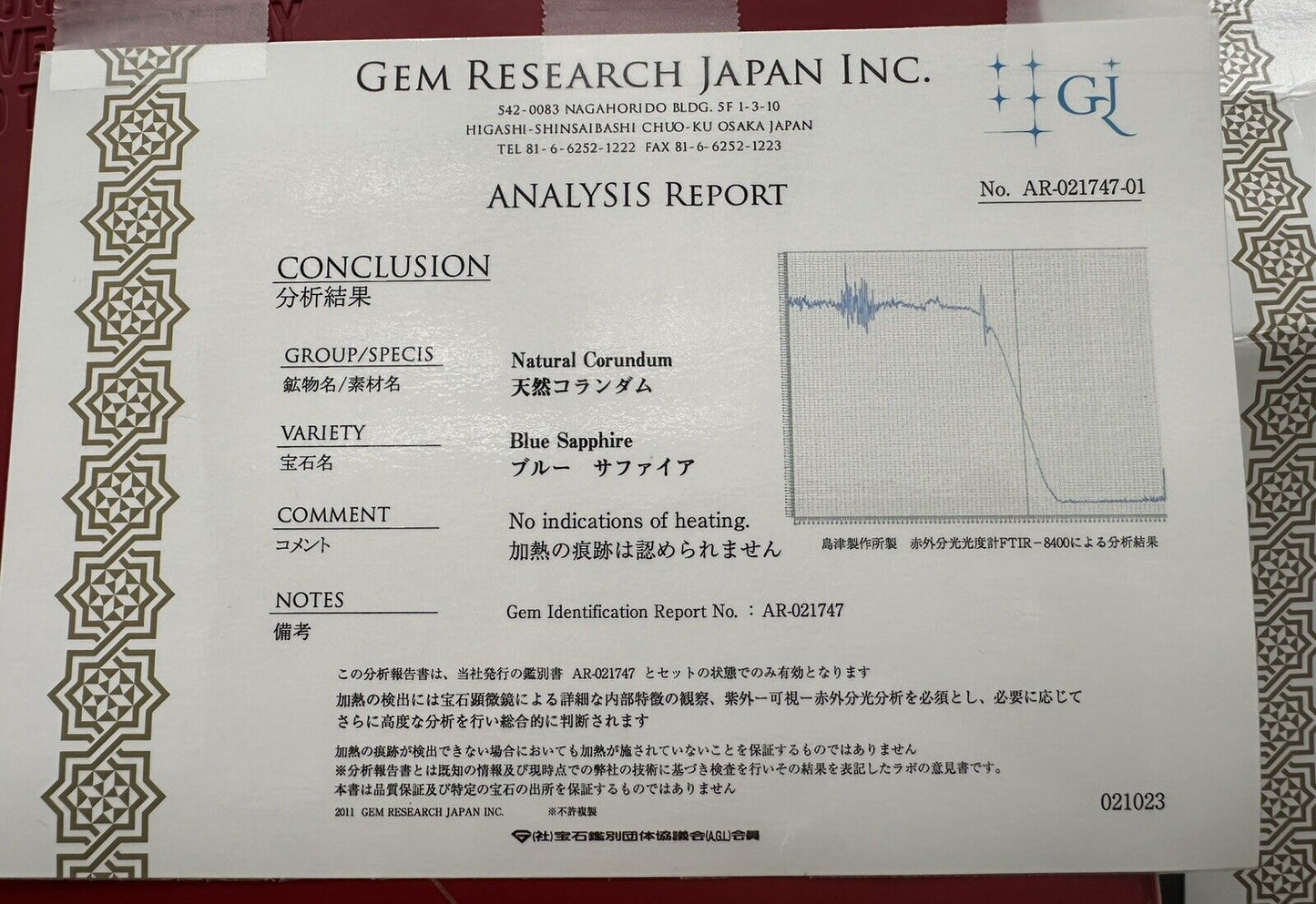 A Stunning Unheated 13.40ct Sri Lankan Blue Sapphire