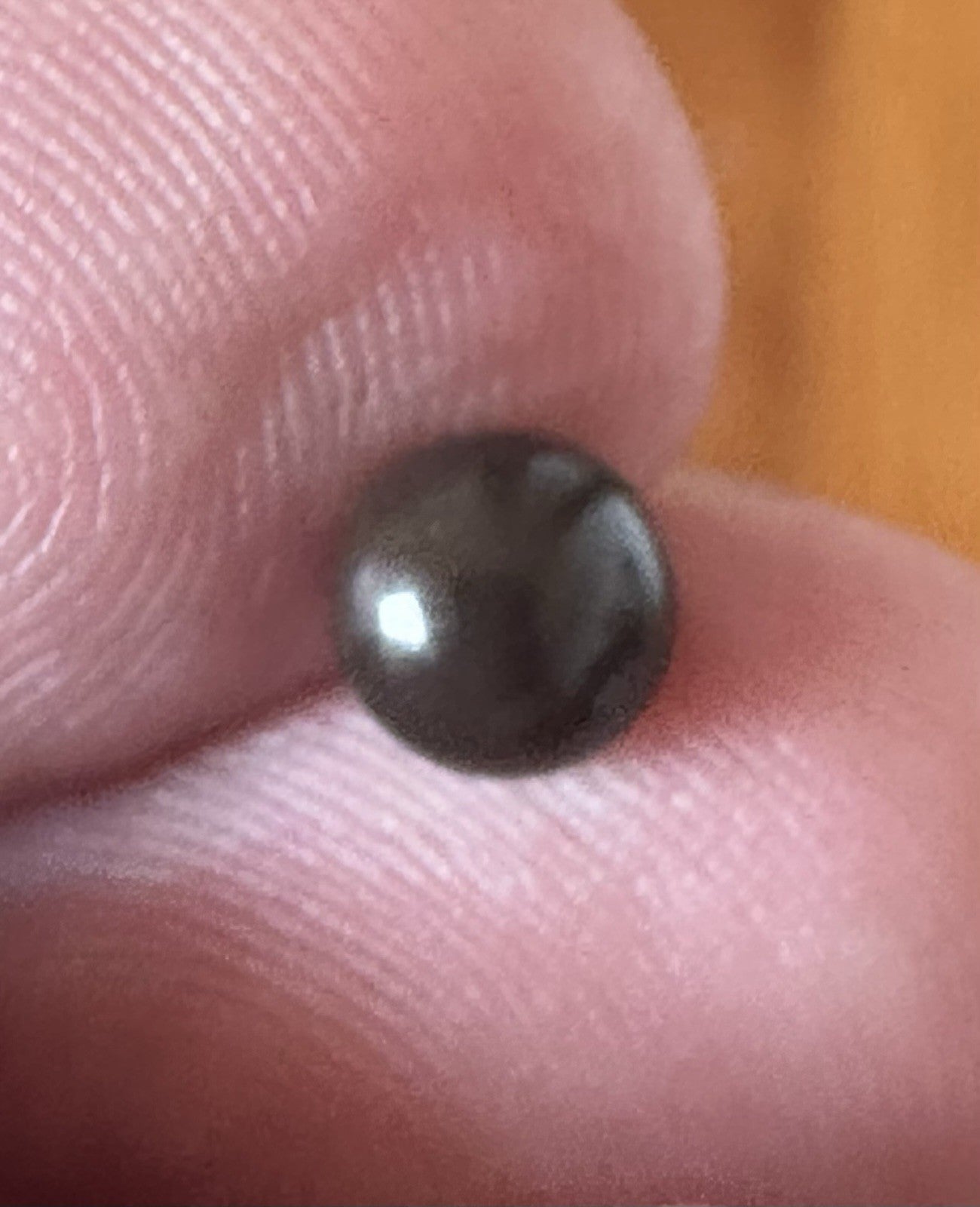 A Beautiful 6mm 1.39ct Natural Dark Brown Pearl GIA Certificate