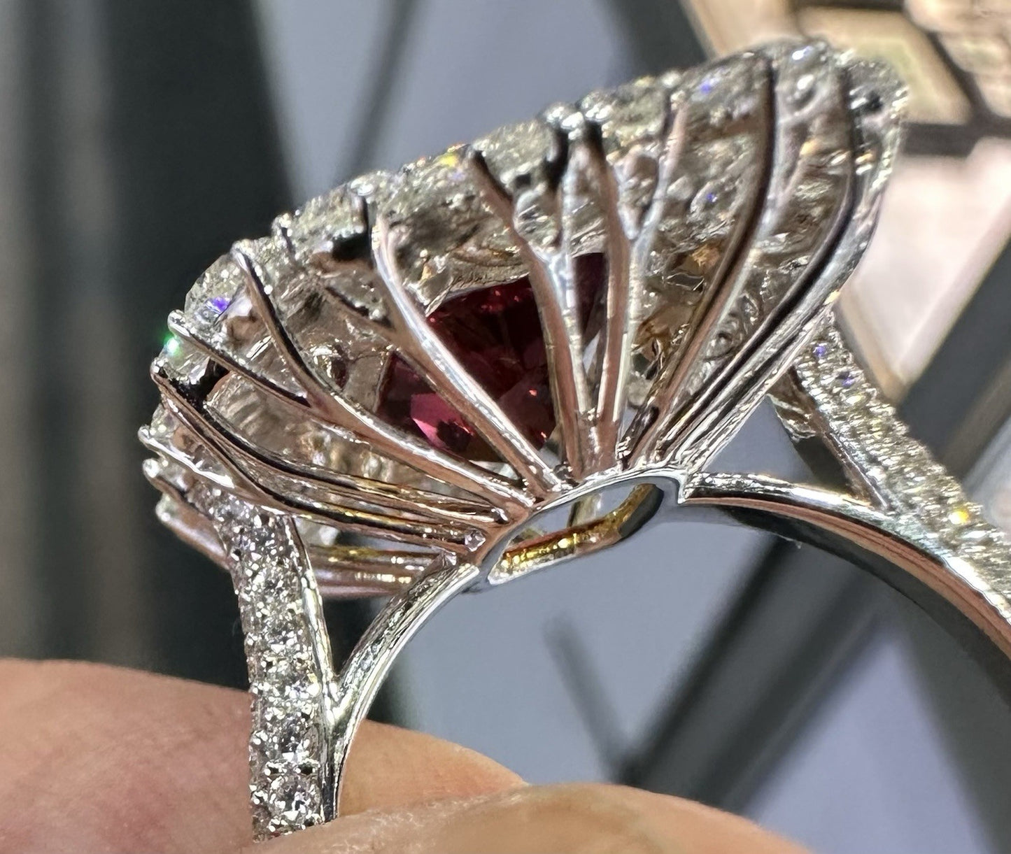 A Sensational Unheated No Heat 5.07ct Thai Ruby Ring GIA