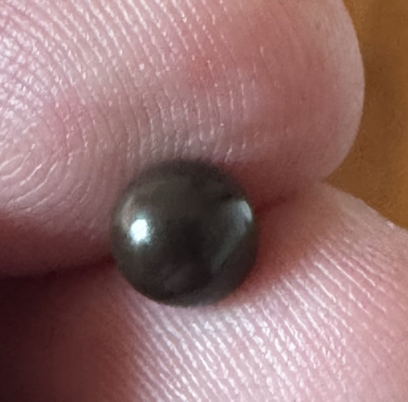 A Beautiful 6mm 1.39ct Natural Dark Brown Pearl GIA Certificate
