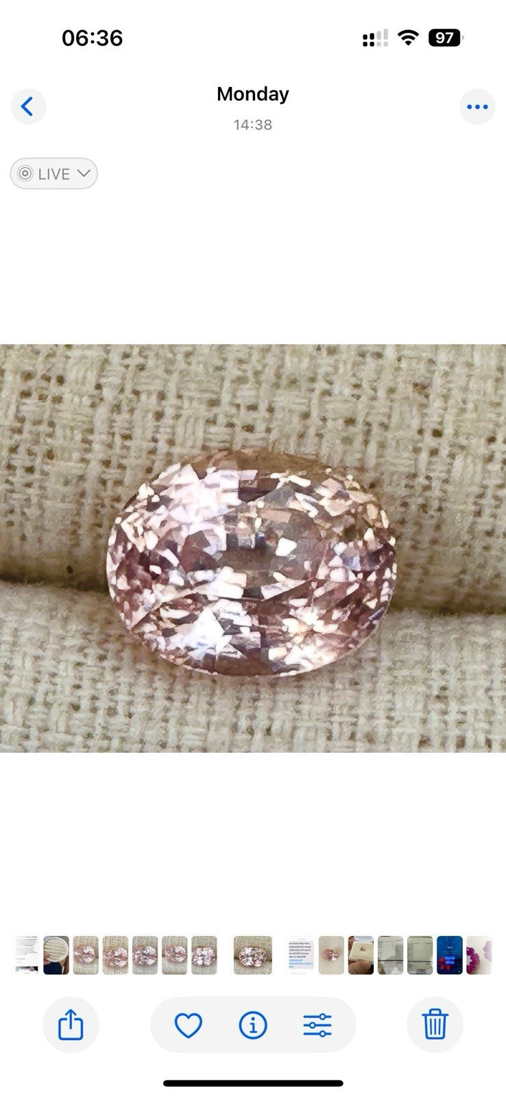 A Magnificent No Heat Unheated 5.83ct Padparadscha Sapphire Lotus Certificate