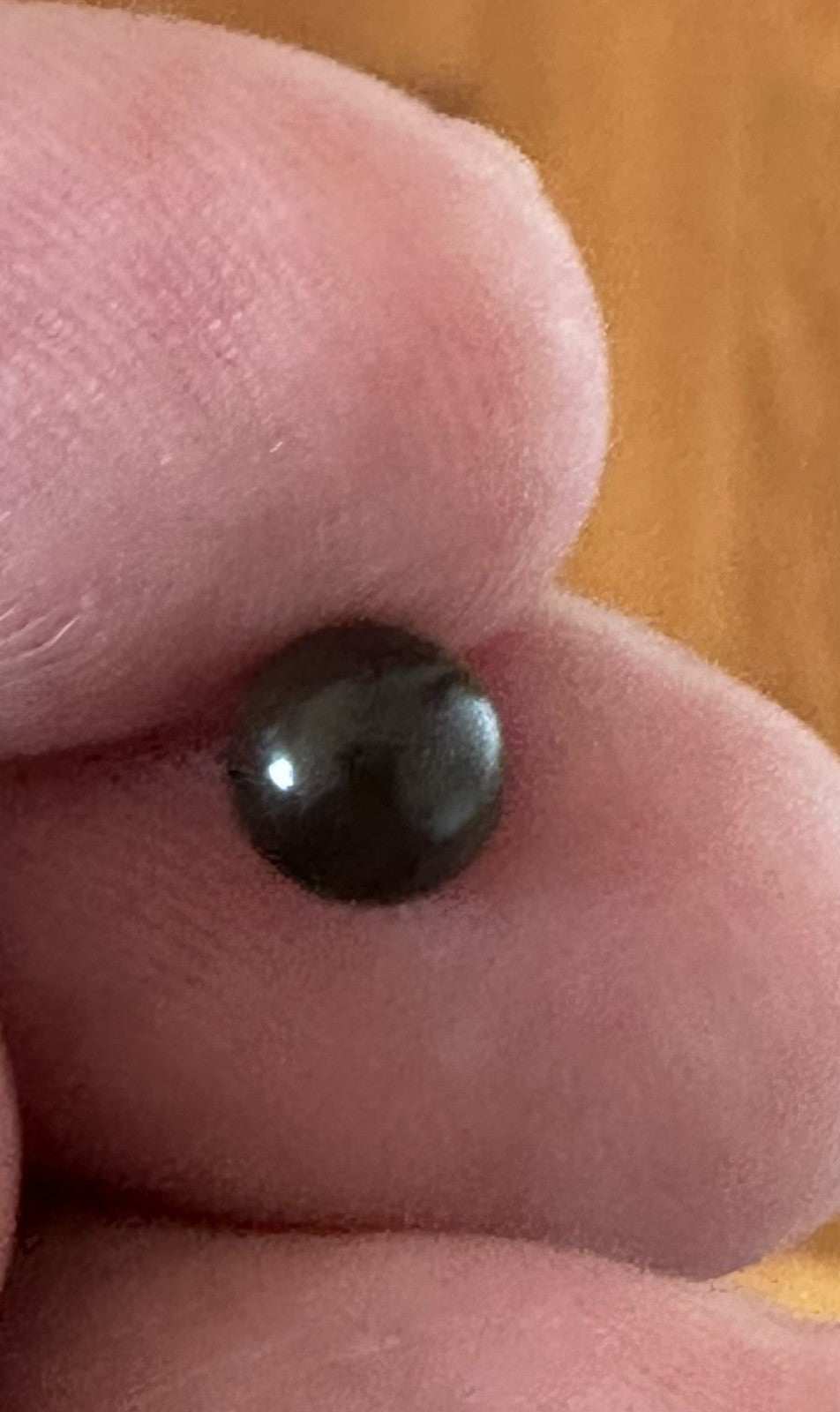 A Beautiful 6mm 1.39ct Natural Dark Brown Pearl GIA Certificate