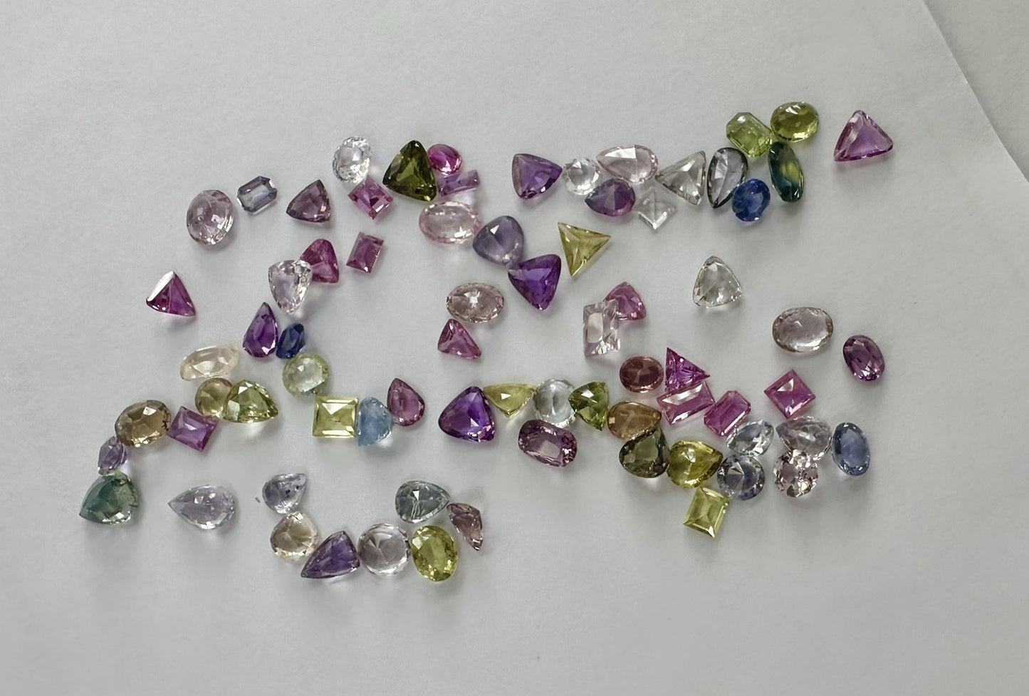A Closeout Unheated Multicolour Sapphire Wholesale Lot 57.96ct