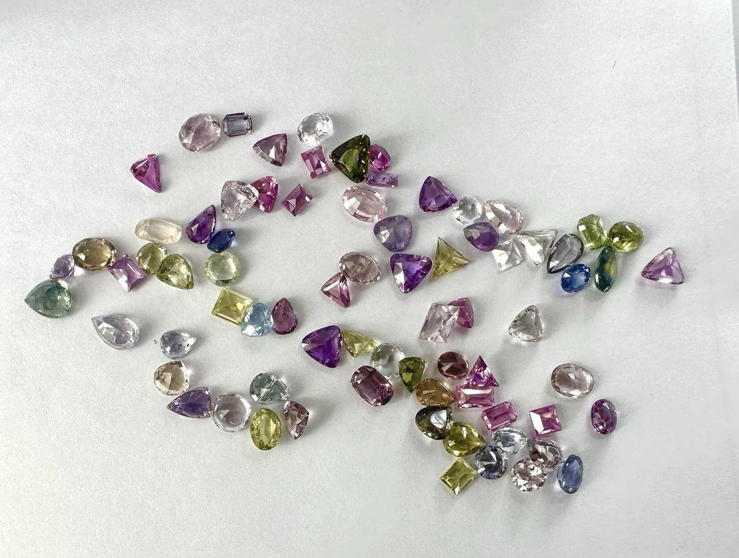 A Closeout Unheated Multicolour Sapphire Wholesale Lot 57.96ct