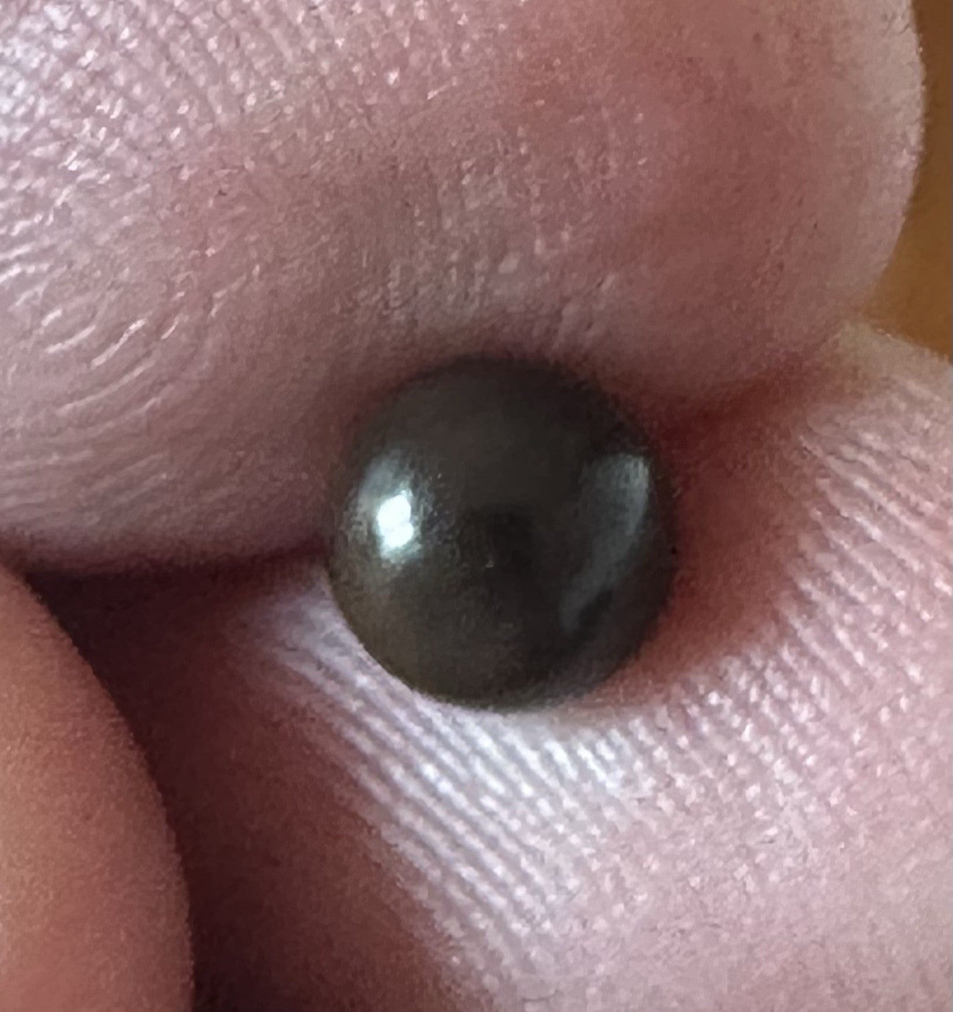 A Beautiful 6mm 1.39ct Natural Dark Brown Pearl GIA Certificate