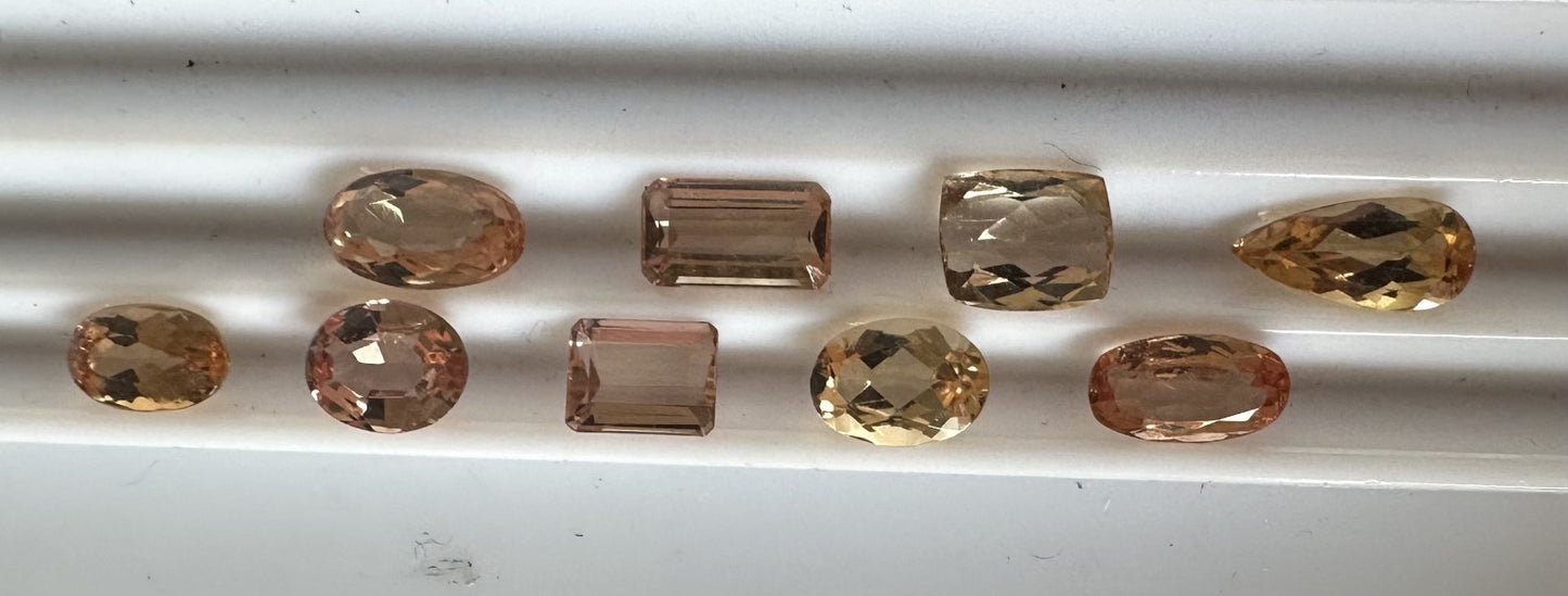 Closeout Wholesale 12.69ct Imperial Topaz Lot