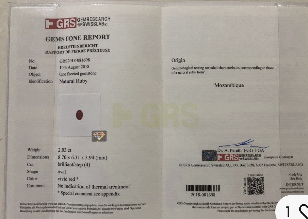 Sensational Unheated No Heat 3.06ct Padparadscha Sapphire Ring AIGS Certificate