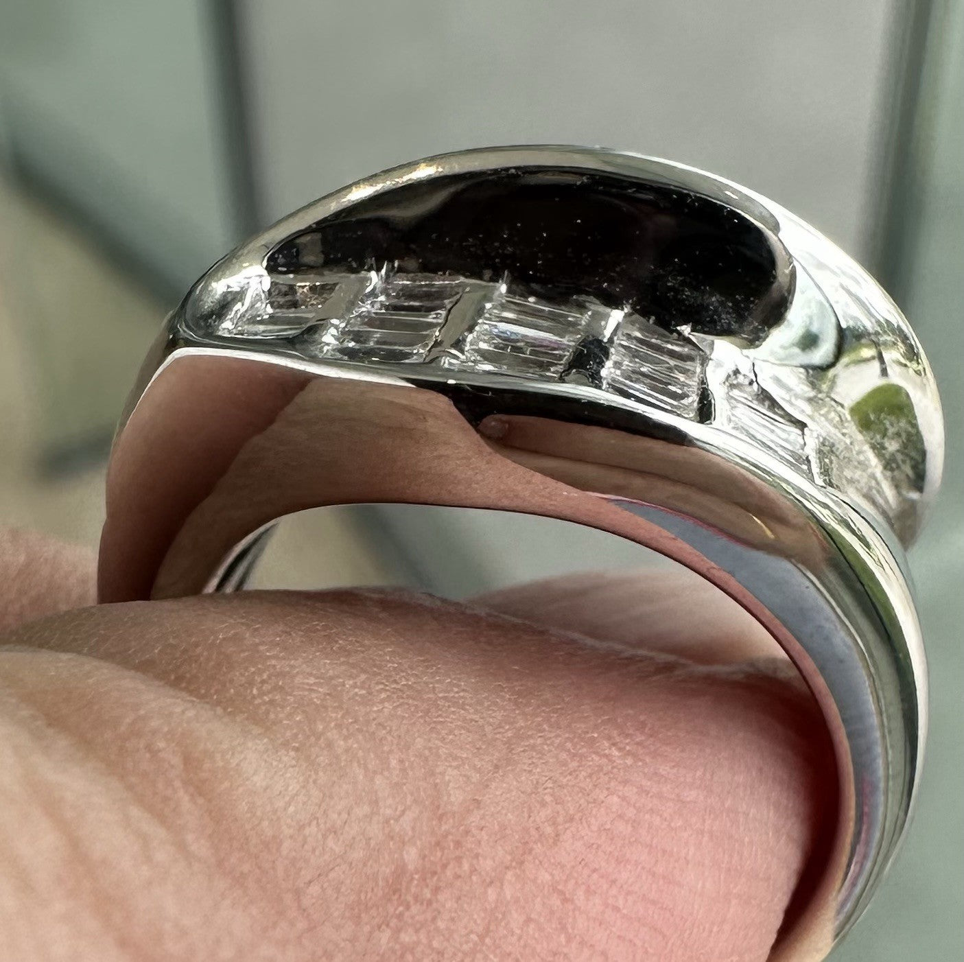 A Beautiful Invisible Set Burma Ruby & Diamond Platinum Ring