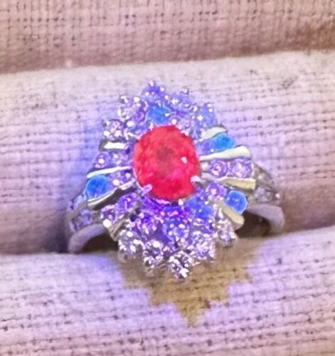 A Magnificent Unheated Burma 1.36ct Pigeon’s Blood Ruby & Dia Ring GRS