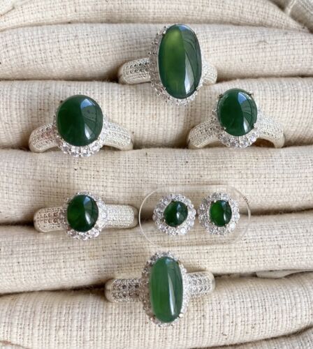 Closeout Wholesale Parcel 7pc 16.40ct Burma Fei Cui Jadeite Cabochons