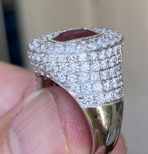 Beautiful Unheated 2.07ct Burma Ruby & Diamond Ring GIA Certificate