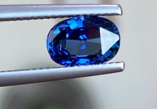 Sensational Unheated Burma 2.31ct Peacock Blue Sapphire Lotus Cert