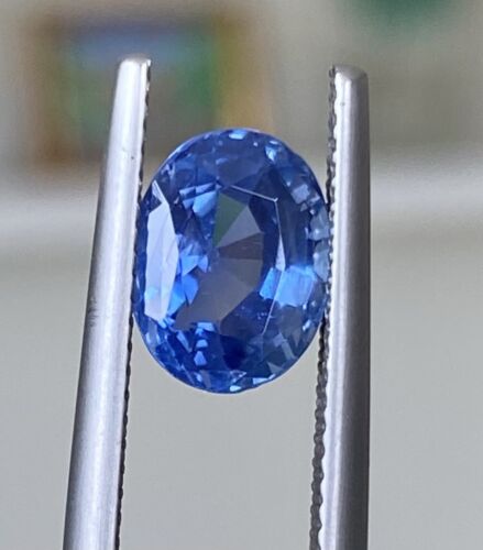 A Fine Unheated Burma 3.11ct  Cornflower Blue Sapphire Lotus Certifica