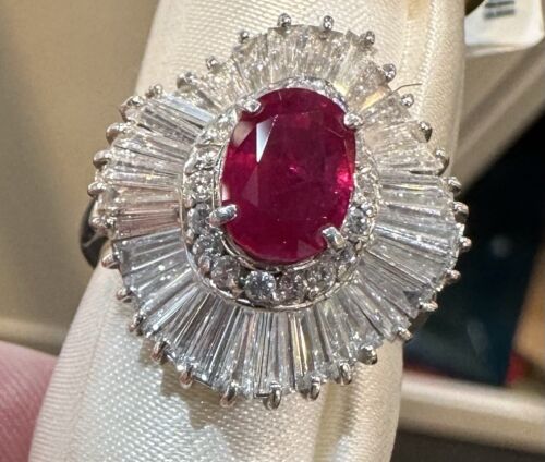 Sensational 2.04ct Ruby & Diamond Platinum Ring