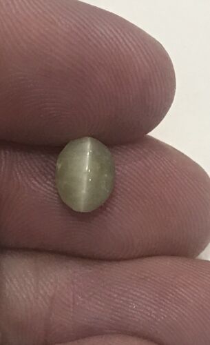 Extremely Rare 1.83ct Burma Prehnite Cat's Eye Cabochon