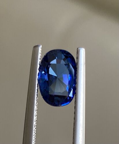 Sensational Unheated Burma 2.31ct Peacock Blue Sapphire Lotus Cert