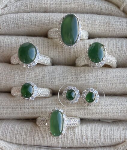 Closeout Wholesale Parcel 7pc 16.40ct Burma Fei Cui Jadeite Cabochons