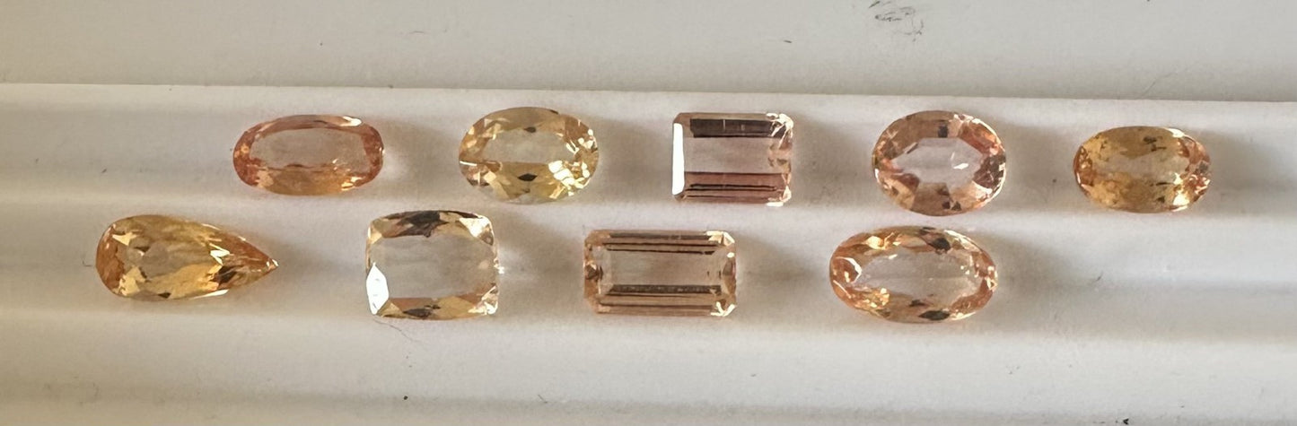 Closeout Wholesale 12.69ct Imperial Topaz Lot