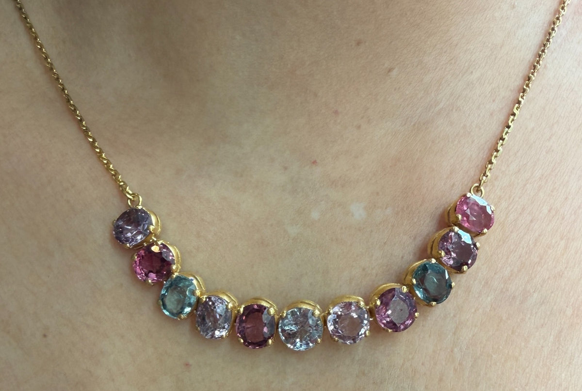 A Stunning And Unique Burma Spinel Necklace