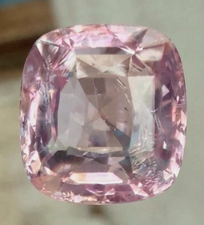 Unheated 3.64ct Padparadscha Sapphire No Heat Ring AIGS Cert- Impressive!
