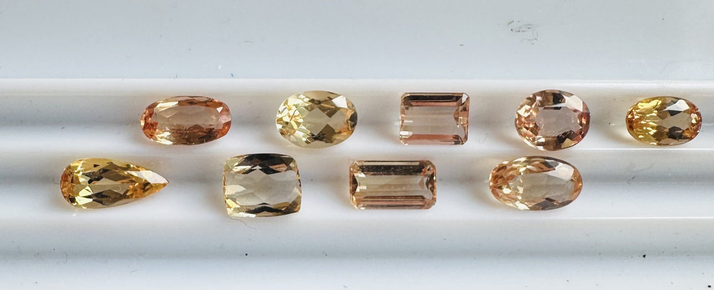 Closeout Wholesale 12.69ct Imperial Topaz Lot
