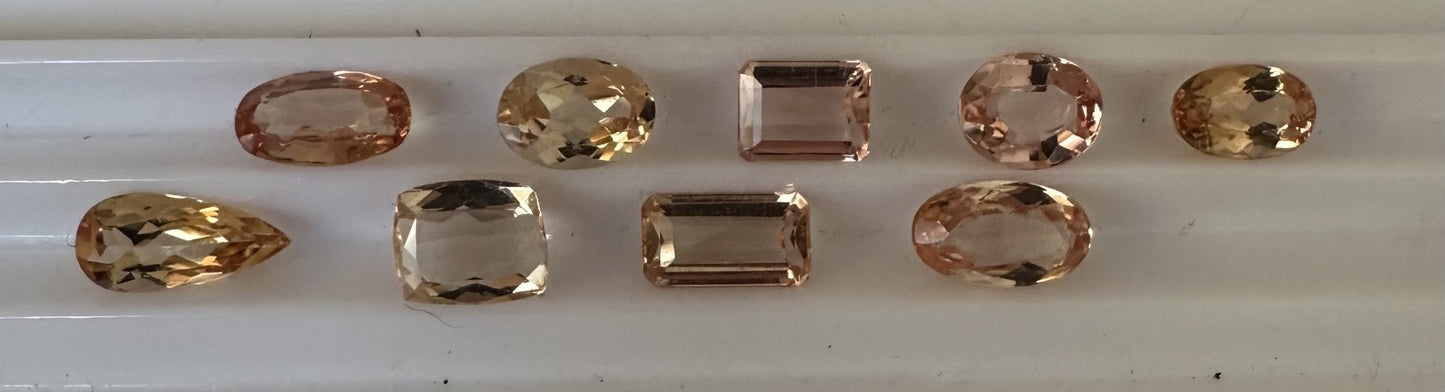 Closeout Wholesale 12.69ct Imperial Topaz Lot
