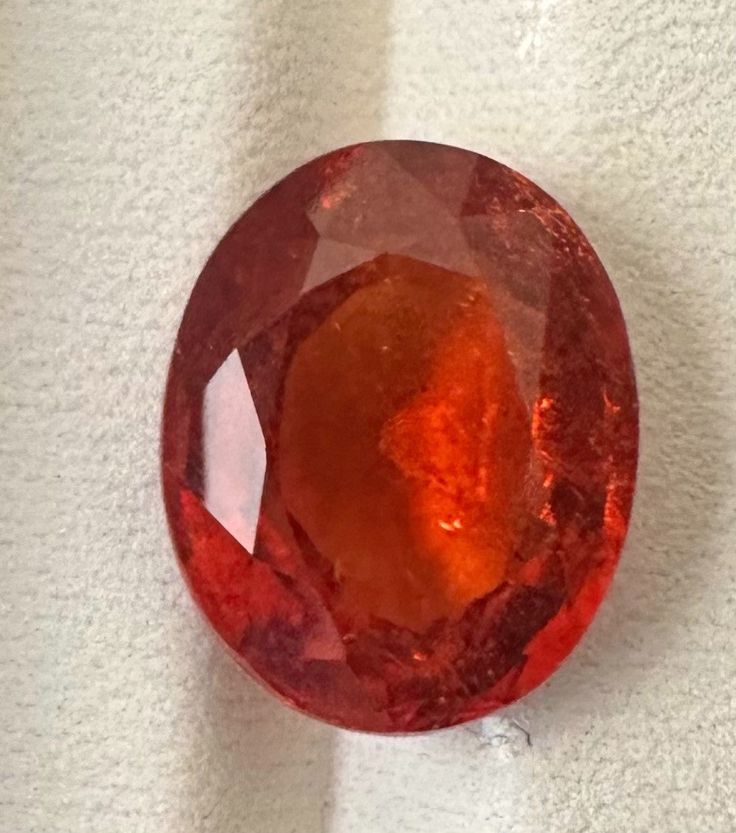 A Superb Burma 9.97ct Spessartite Mandarin Garnet