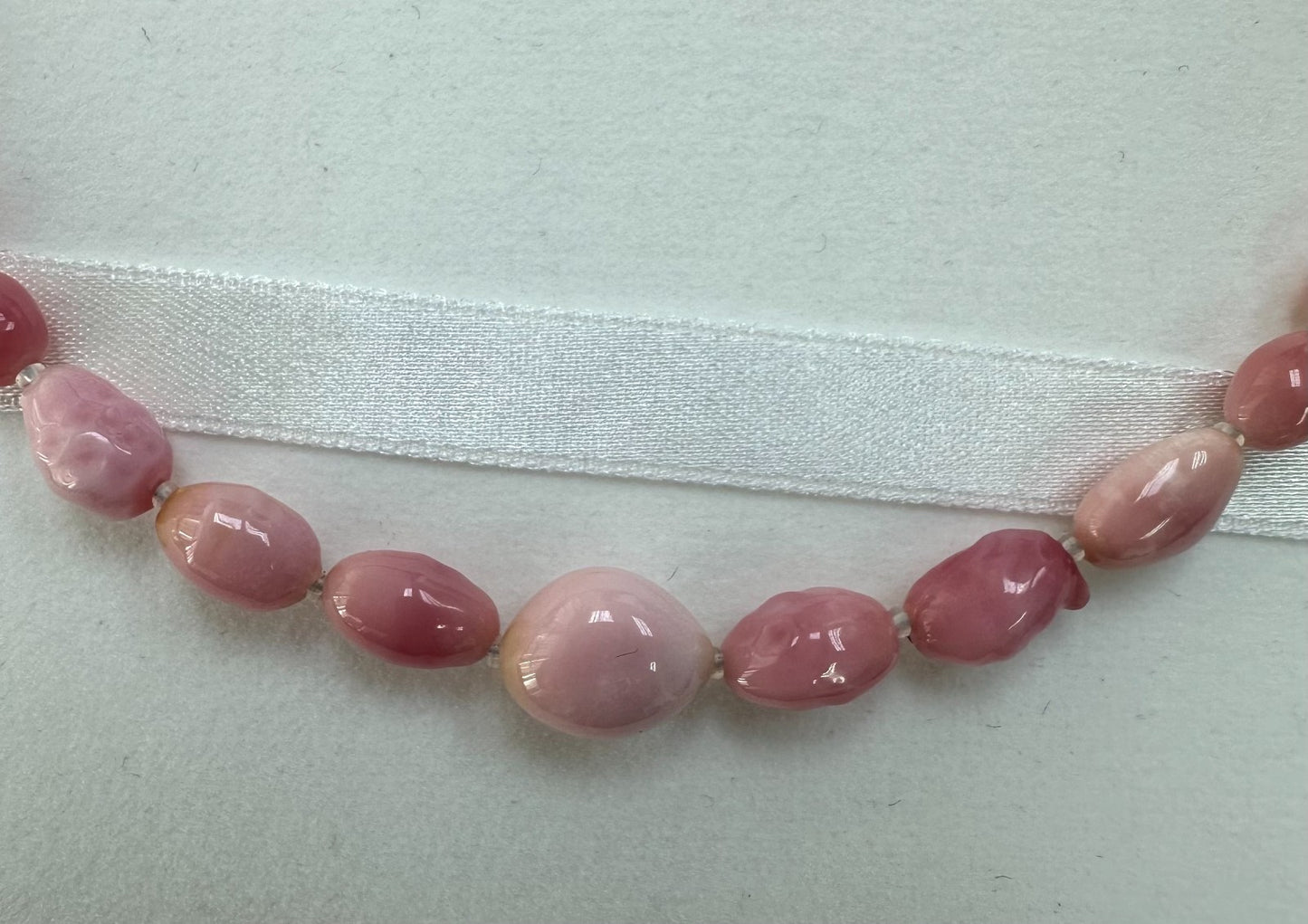 A Magnificent 58.34ct Conch Pearl Necklace GIA Certificate