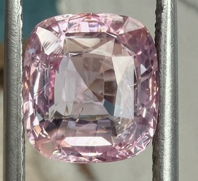 Unheated 3.64ct Padparadscha Sapphire No Heat Ring AIGS Cert- Impressive!