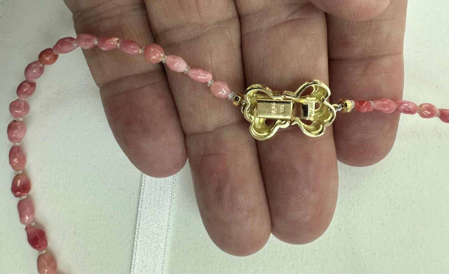 A Magnificent 58.34ct Conch Pearl Necklace GIA Certificate
