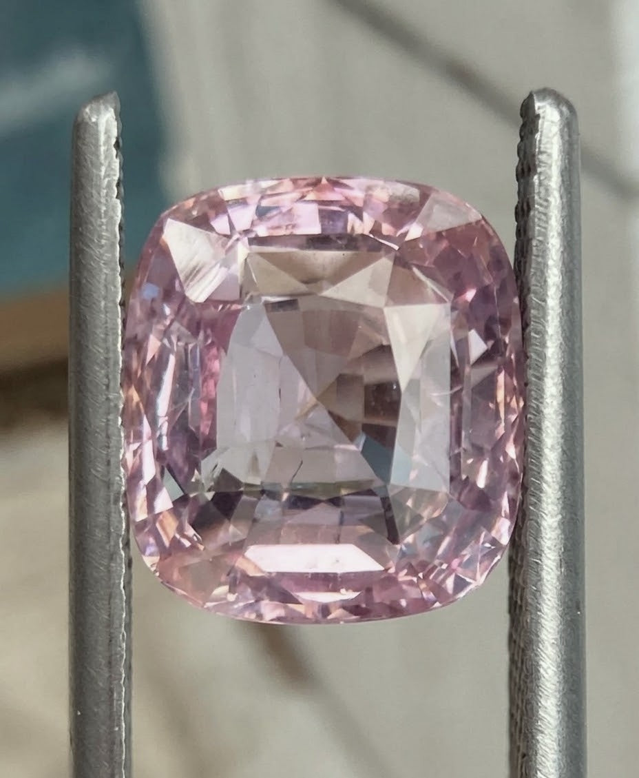 Unheated 3.64ct Padparadscha Sapphire No Heat Ring AIGS Cert- Impressive!