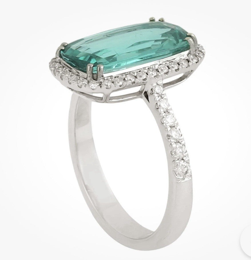 Stunning 3.59ct Paraiba Tourmaline 14k Ring