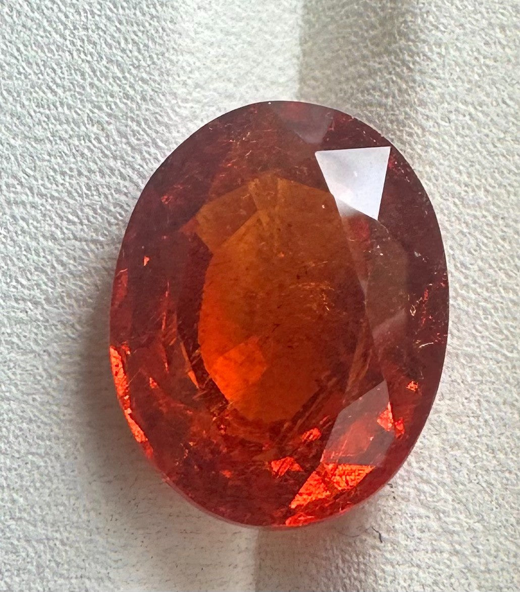 A Superb Burma 9.97ct Spessartite Mandarin Garnet