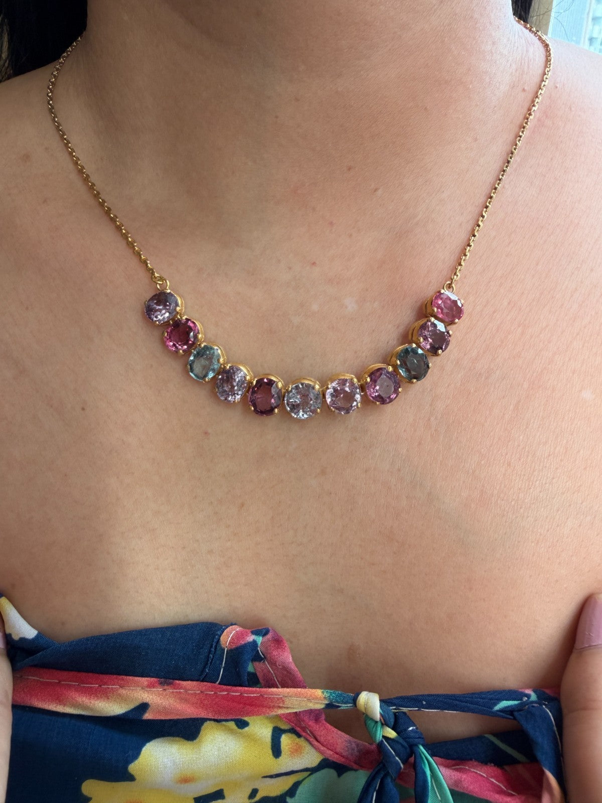 A Stunning And Unique Burma Spinel Necklace