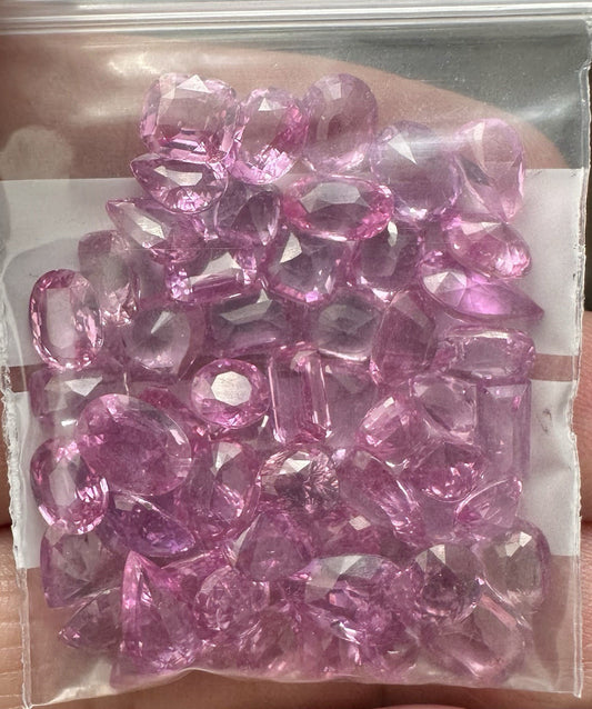 Closeout Sri Lanka Pink Sapphire Lot 72.96