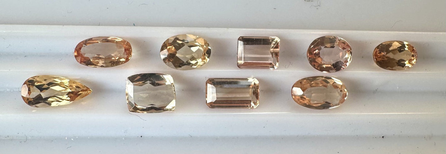 Closeout Wholesale 12.69ct Imperial Topaz Lot