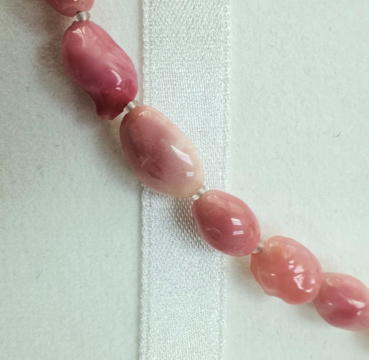 A Magnificent 58.34ct Conch Pearl Necklace GIA Certificate