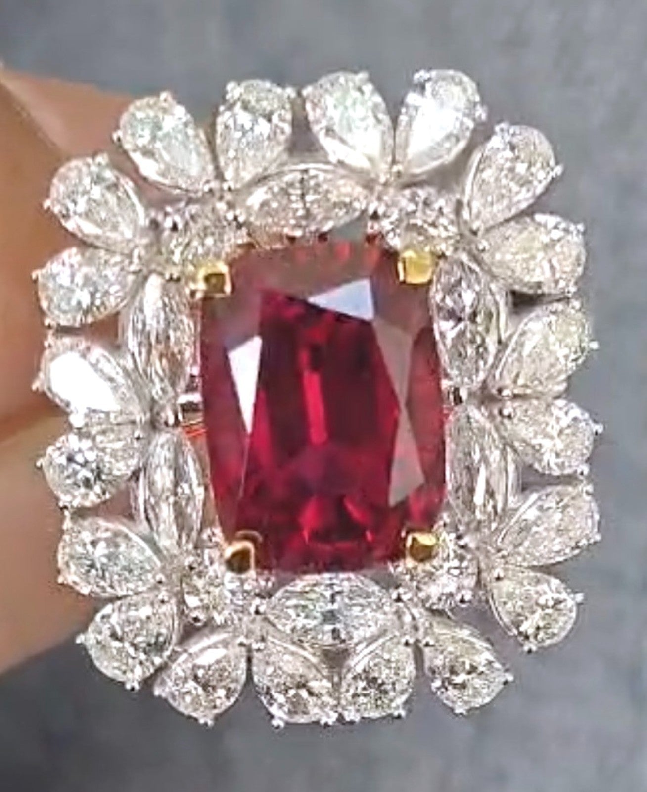 Unheated No Heat 5.19ct Thai Ruby Ring GIA - World Class!