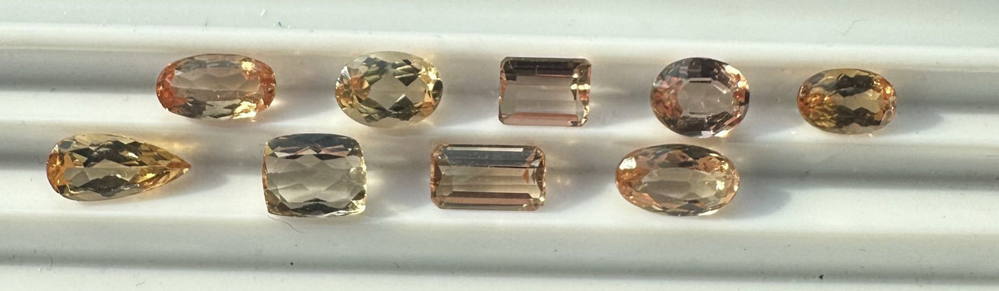 Closeout Wholesale 12.69ct Imperial Topaz Lot